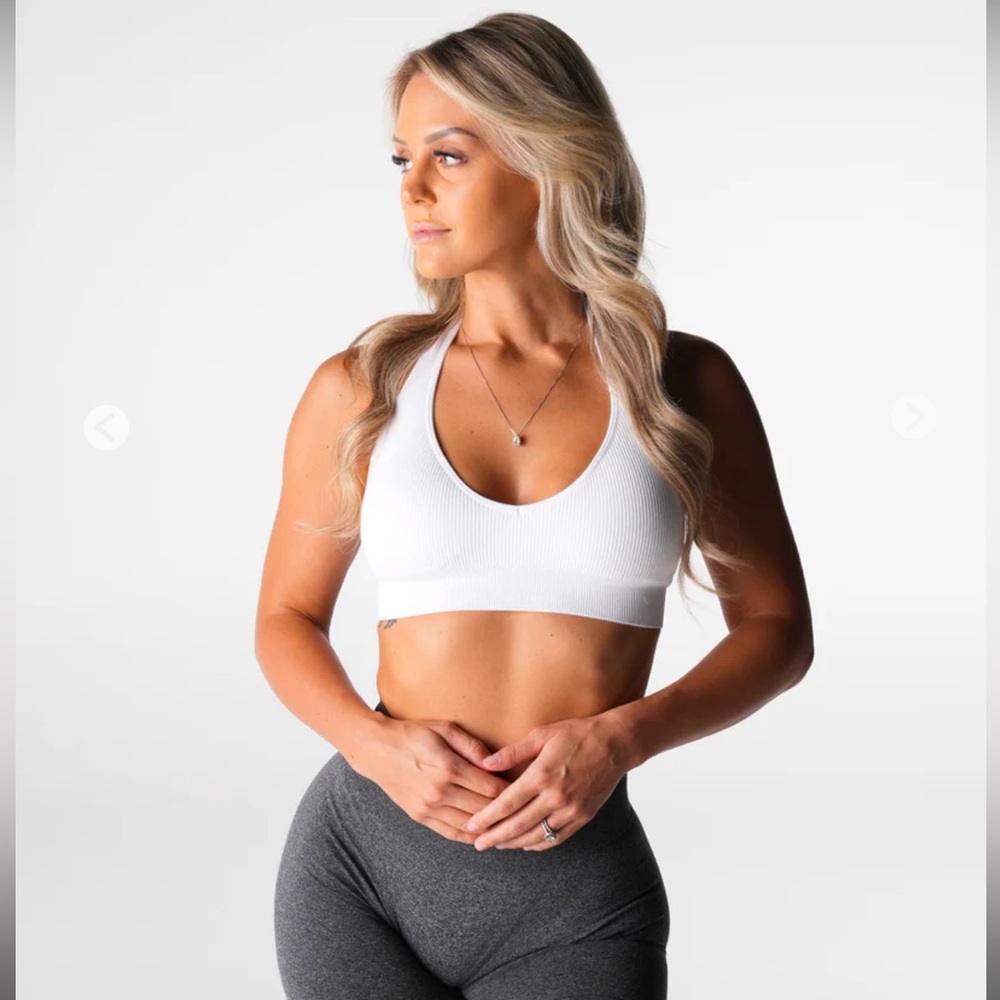 NVGTN white sports bra :)
